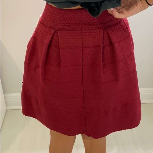 Burgundy Circle Skirt - Picture 2 of 6